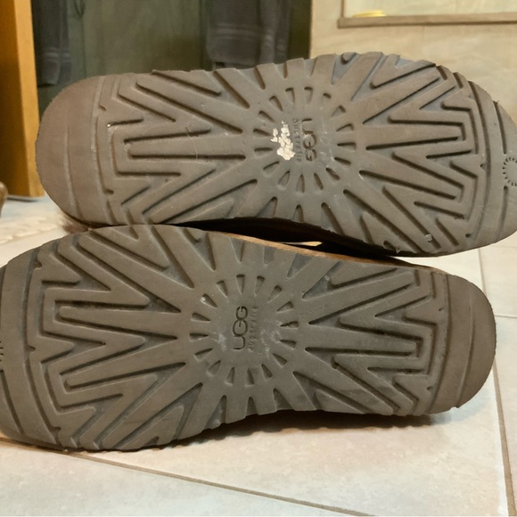 Uggs tall brown fur trim leather Women’s 8 - Picture 7 of 7